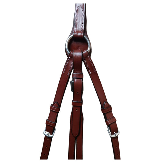 Leather Horse Breastplate with Snap Hooks – Durable & Padded - Youshaelia