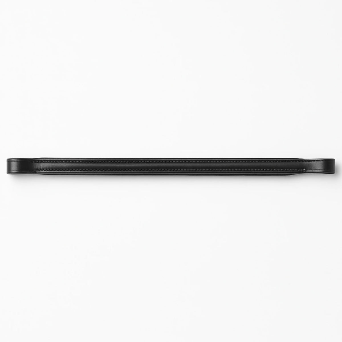Black metal browband on a white background