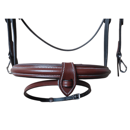 Premium Brown Leather Horse Bridle – Padded Comfort - BH-35 Oak Brown - Youshaelia