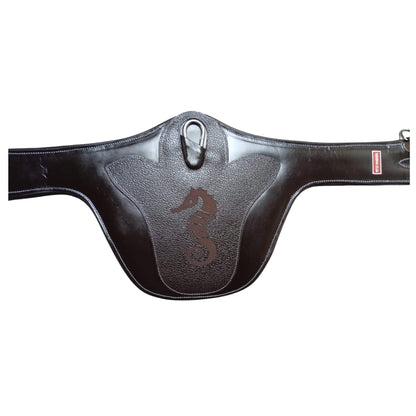 Brown Anatomical Leather Horse Girth – Padded Comfort Cinch - Youshaelia