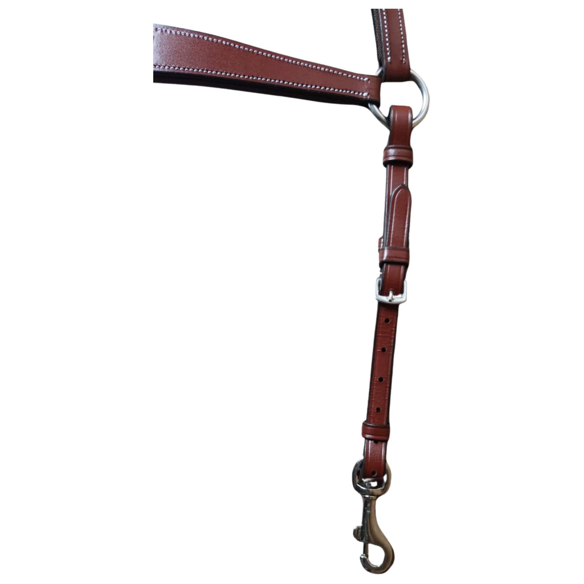 Leather Horse Breastplate with Snap Hooks – Durable & Padded - Youshaelia