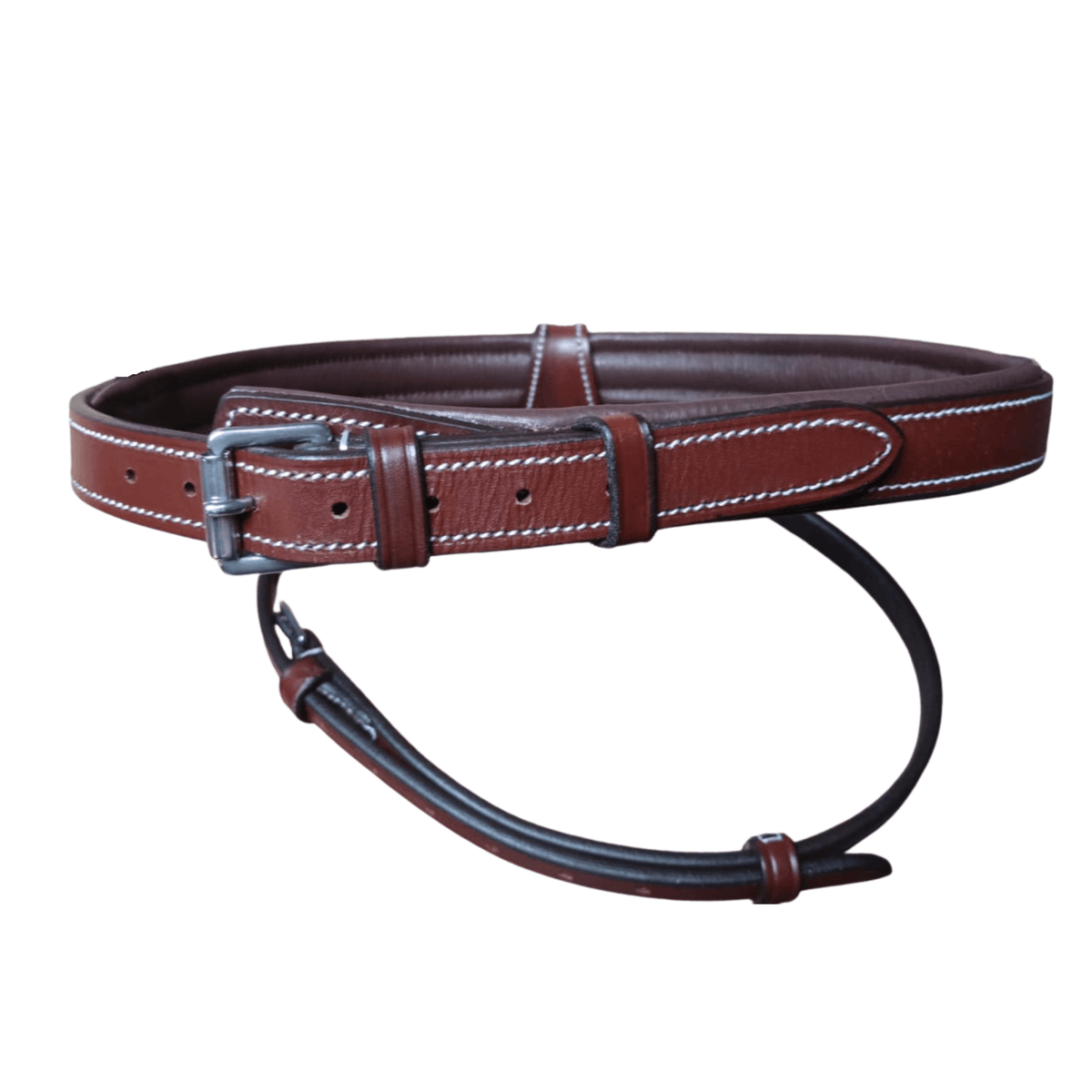 Brown Leather Horse Bridle with Reins – Padded Comfort Fit - BH-01 Oak Brown - Youshaelia