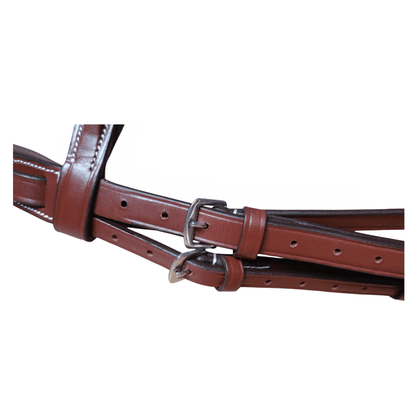 Brown Leather Horse Bridle – Padded Comfort fit - BH-02 Oak Brown - Youshaelia