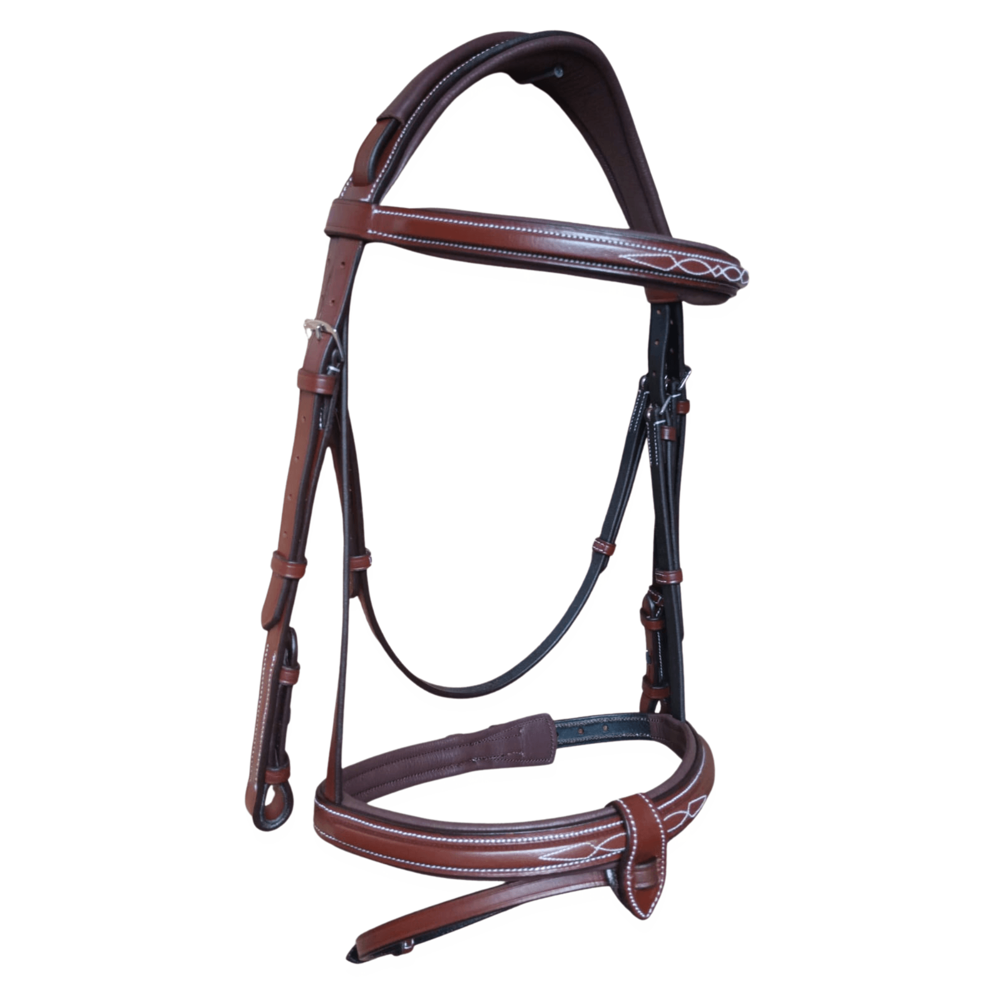 Brown Leather Horse Bridle – Padded Comfort fit - BH-02 Oak Brown - Youshaelia