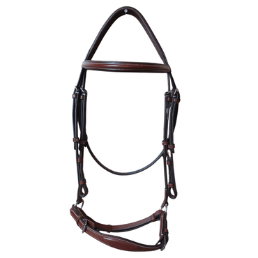 Brown Leather Horse Bridle – Adjustable Padded Fit - BH-04 Oak Brown - Youshaelia