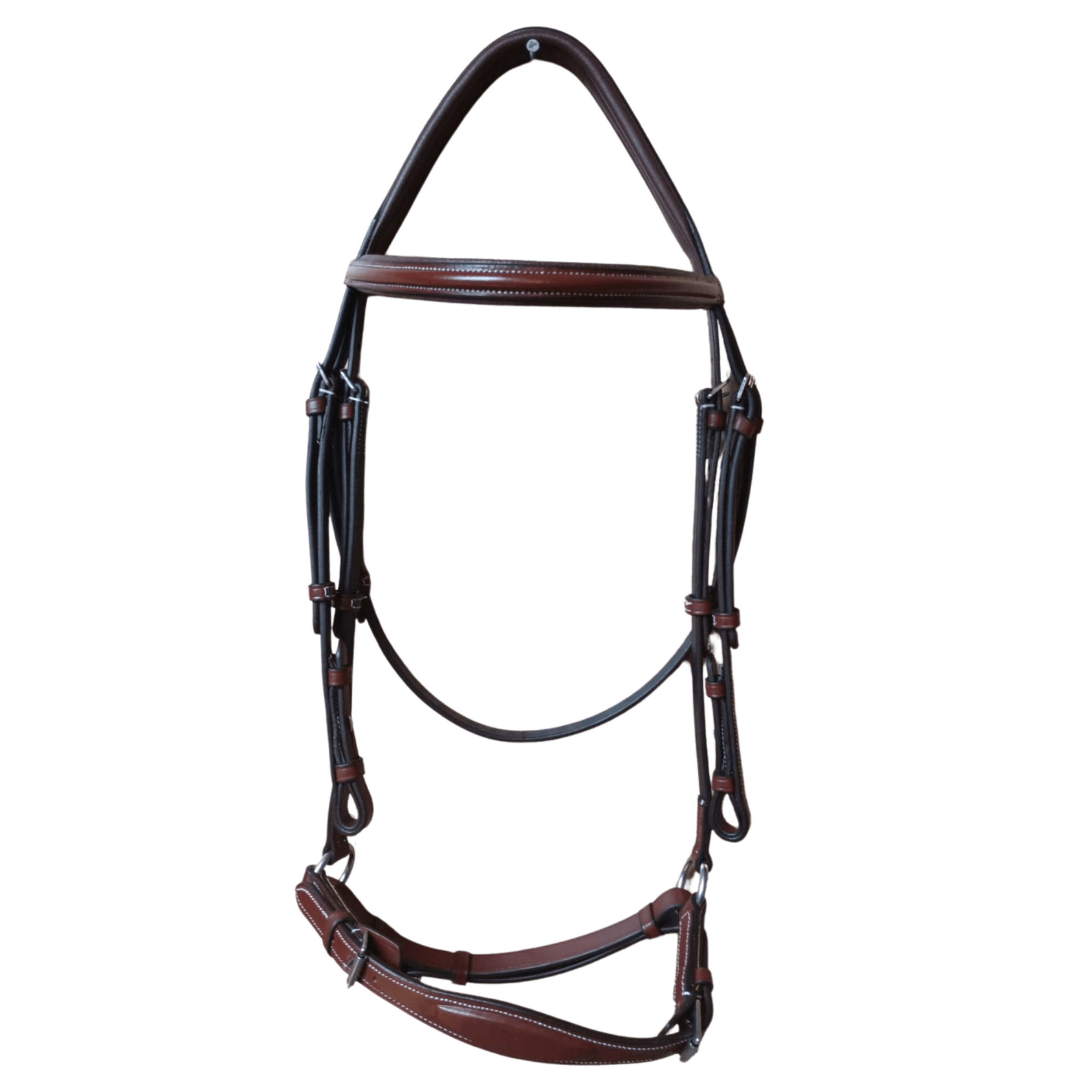 Brown Leather Horse Bridle – Adjustable Padded Fit - BH-04 Oak Brown - Youshaelia