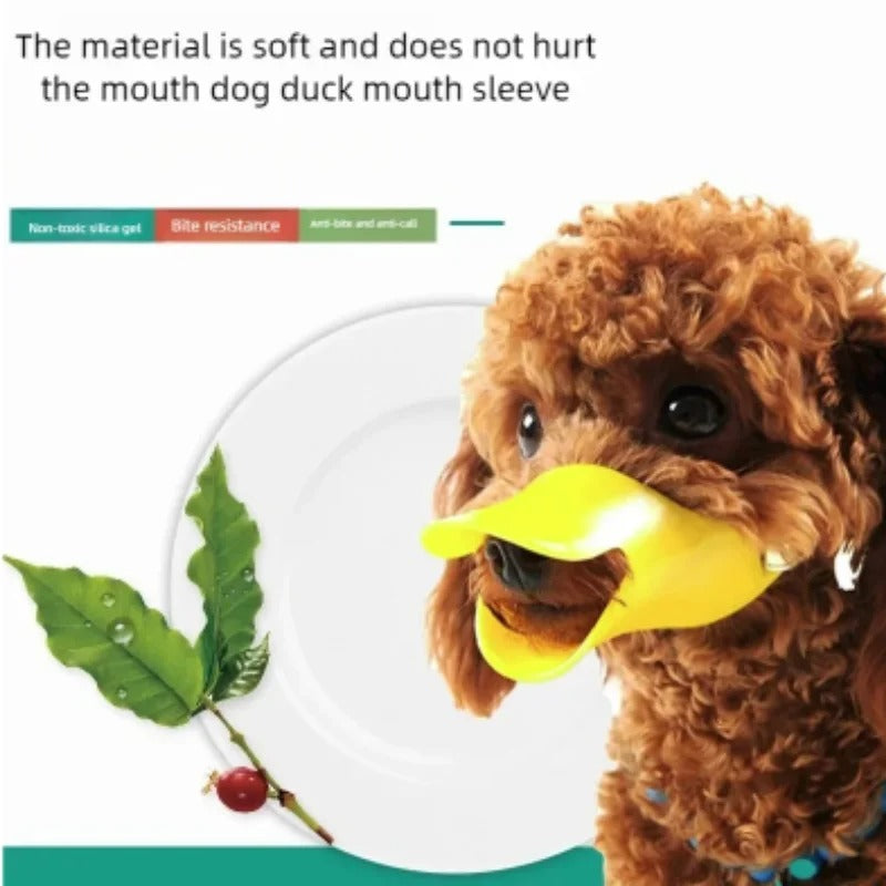 Silikon-Hundeschnauze im Enten-Design