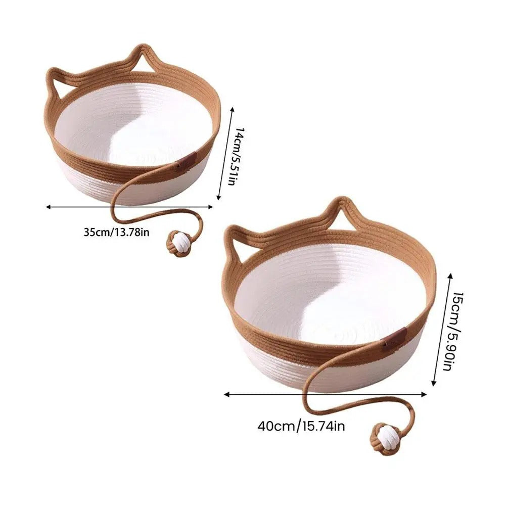 Kattenmand van Katoenen Touw